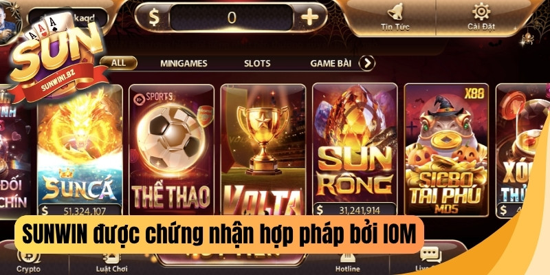 Sunwin được chứng nhận hợp pháp bởi IOM